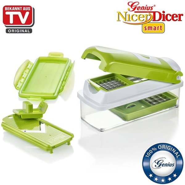 Geni Nicer Dicer Smart | 7 stycken | av frukt och grönsaker | känd i TV | nio