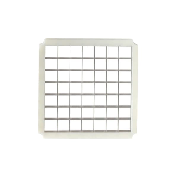 Gitter med presse til manuel pommes frites pålægsmaskine 12x12 mm