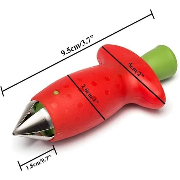 Köksverktyg - Ej specificerat - 3 st Fruktkärnare - Rostfritt stål - Röd - Lätt att rengöra