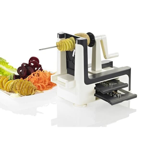 Spiralschneider - Lurch - 10301 - Rostfritt stål - 3 blad - Säkert fixeringssystem