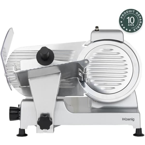 Köttskärare - H.Koenig - MSX220 - 240 W - 220 mm blad - Justerbar tjocklek 0-12 mm