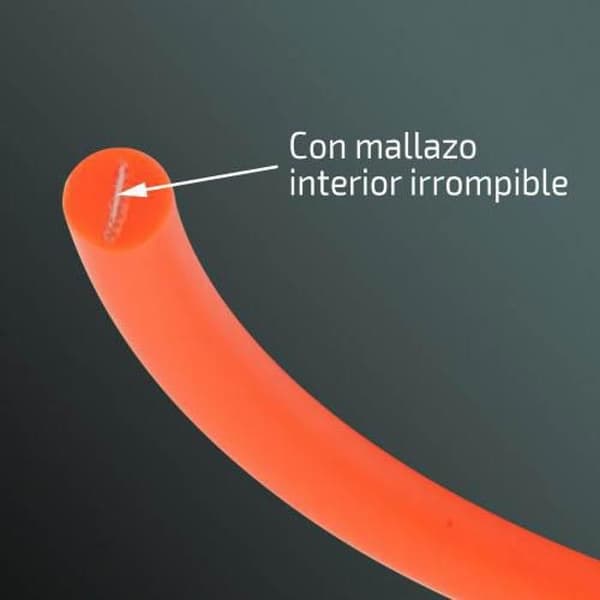 Rund skrapa i polyuretan IBÁÑEZ 1CM X 10M ORANGE FOSFORIT ORANGE