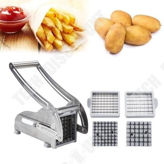 TD® TD® Pommes frites potatisskärare - Matchar precision Samma storlekar - Lätt att använda - Galler - Praktisk - Tillverkad själv