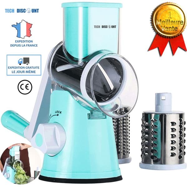 Köksmandolin - TD® - Multifunktionsdicer - Rostfritt stål - 3 skärhuvuden - Modern design