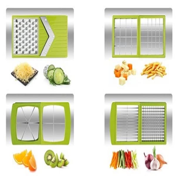 Grönsaksskärare - Kitchen Master - 8-i-1 - 8 snitt - Modern - 2 stycken