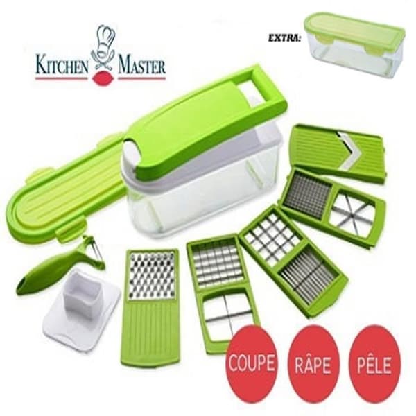 Grönsaksskärare - Kitchen Master - 8-i-1 - 8 snitt - Modern - 2 stycken
