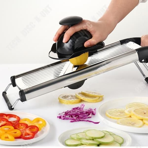 TD® Multifunktionell grönsaksskärare i rostfritt stål potatisrivmaskin strimlare strimla skivare köksprylar