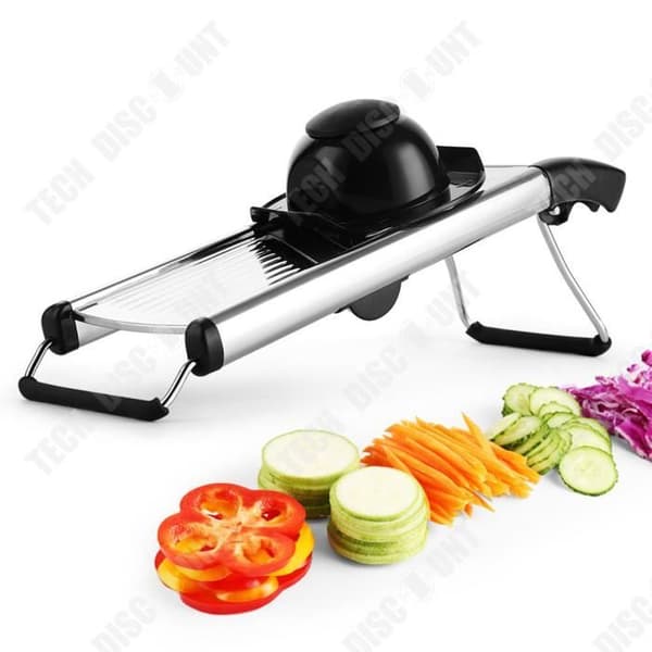 TD® Multifunktionell grönsaksskärare i rostfritt stål potatisrivmaskin strimlare strimla skivare köksprylar
