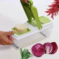 Miniatyrbild 3 av 4: 11 i 1 multifunktion frukt Grönsak Handhållet kök Mandolin Justerbara utbytbara knivar Slicer Tillbehör för kök