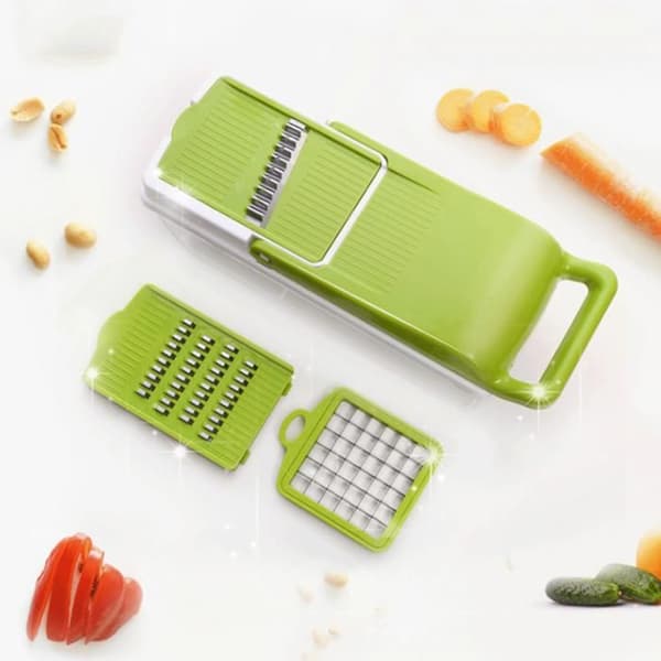 11 i 1 multifunktion frukt Grönsak Handhållet kök Mandolin Justerbara utbytbara knivar Slicer Tillbehör för kök