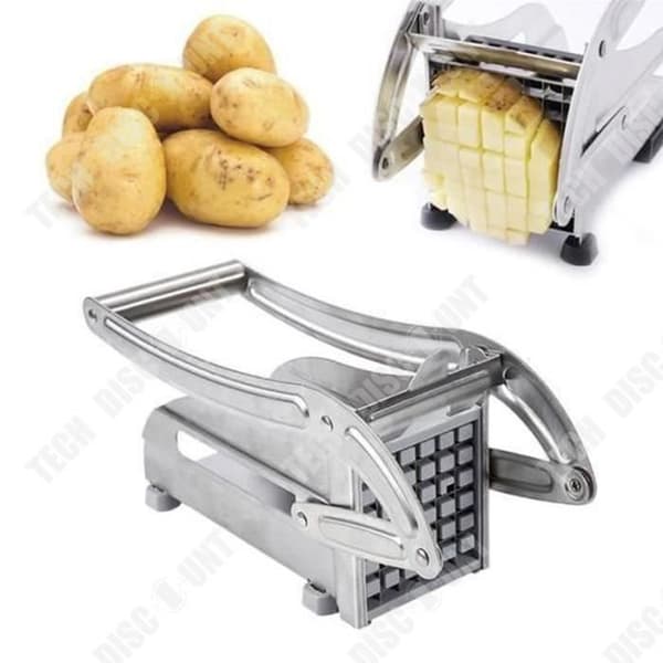 TD® Coupe frites Ménager - 2 galler i Rostfritt Stål, Manuell potatispress (2 galler i Rostfritt Stål)