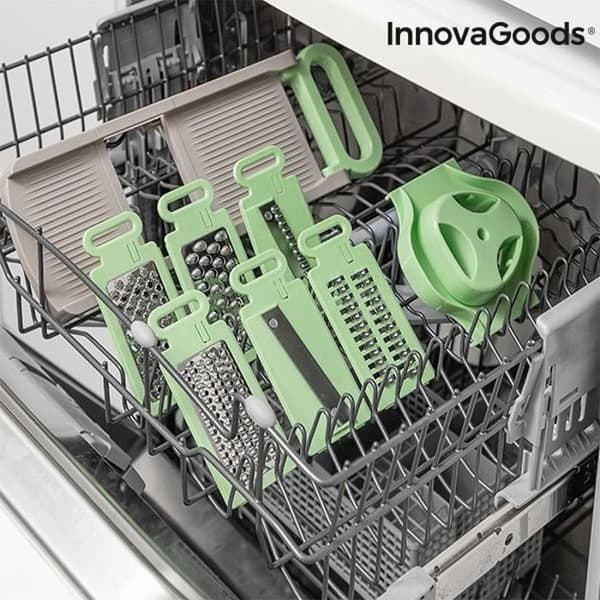 Choppie InnovaGoods 6-i-1 hopfällbart mandolinrivjärn