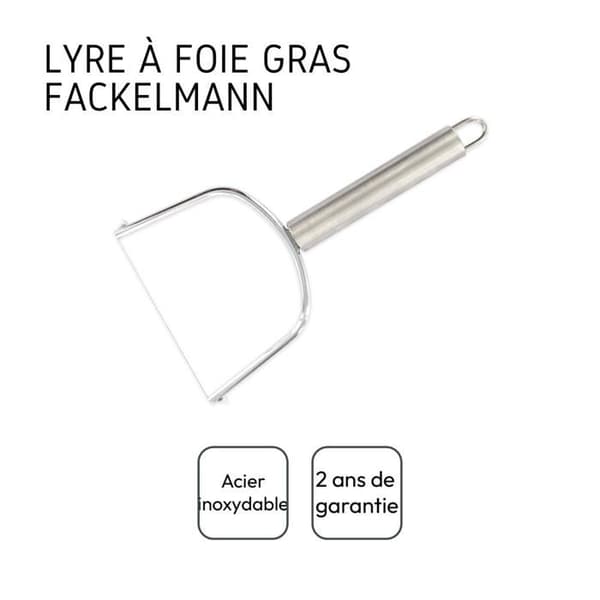 Levrar för foie gras - Fackelmann - Inox - 21,4 x 10,4 x 1,8 cm - Kökstillbehör - Perfekt skivning