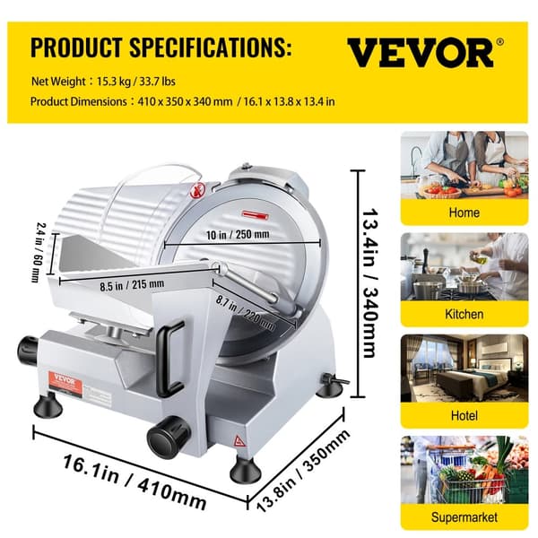 Sähkösylinteri, 240W Teho, 350-400 RPM Viipalointinopeus,240W