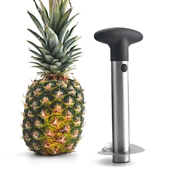 Ananasskärare, Skalare, Fruktskärare, Fruktskärare i rostfritt stål, Separator, Skivmaskin, för skalning och kärnning, Päron, Persika, Äpple