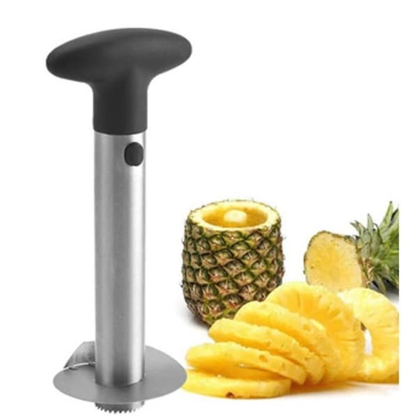 Ananasskärare, Skalare, Fruktskärare, Fruktskärare i rostfritt stål, Separator, Skivmaskin, för skalning och kärnning, Päron, Persika, Äpple