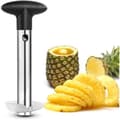 Miniatyrbild 1 av 4: Ananas Skärare, Ananas Avkärnare i Rostfritt Stål, Ananas Kniv, Ananas Skärverktyg för Hemmet, Restaurang - Svart