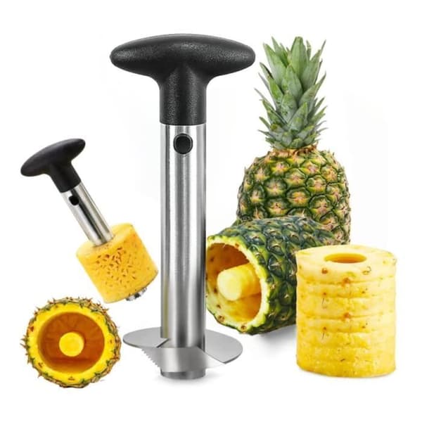 Ananas Skärare, RosyFate Ananas Skärare, Ananas Kniv, med Anti-glid Handtag, Frukt Skärare, Kärna för Hemmet och Köket