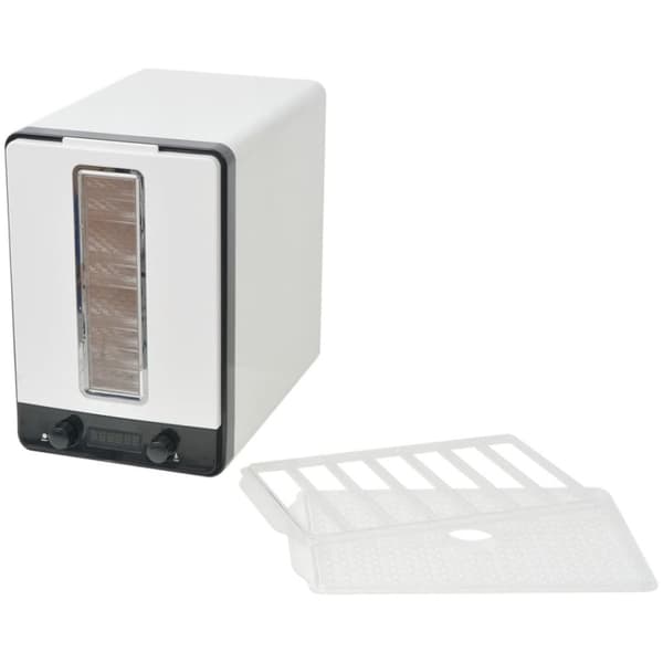 vidaXL Torkugn med 10 brickor 550 W vit