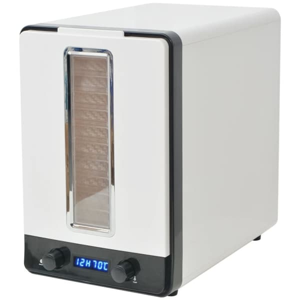 vidaXL Torkugn med 10 brickor 550 W vit