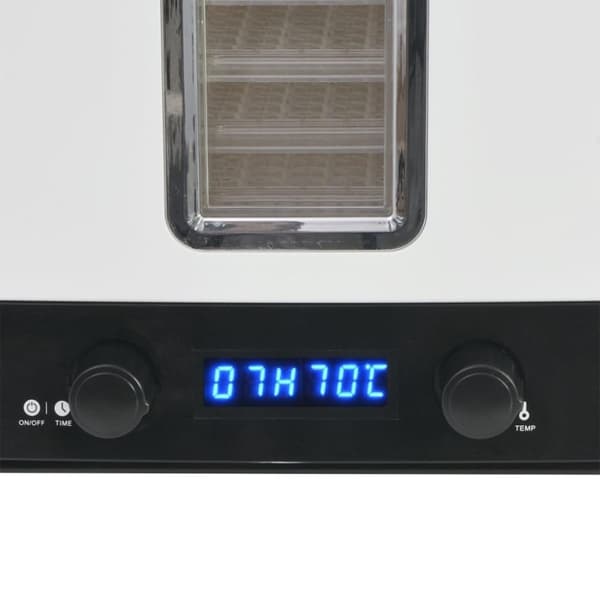 vidaXL Torkugn med 10 brickor 550 W vit