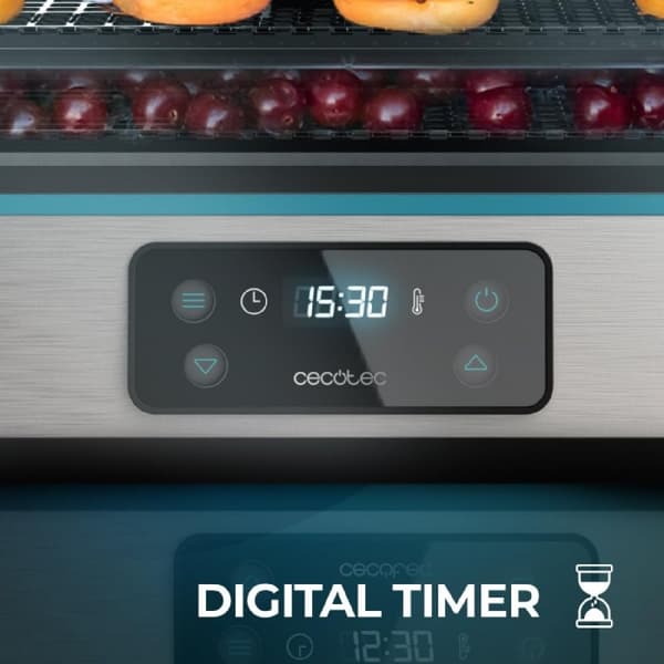 Cecotec Digital food dehydrator with stainless-steel finish and 300 W of power.