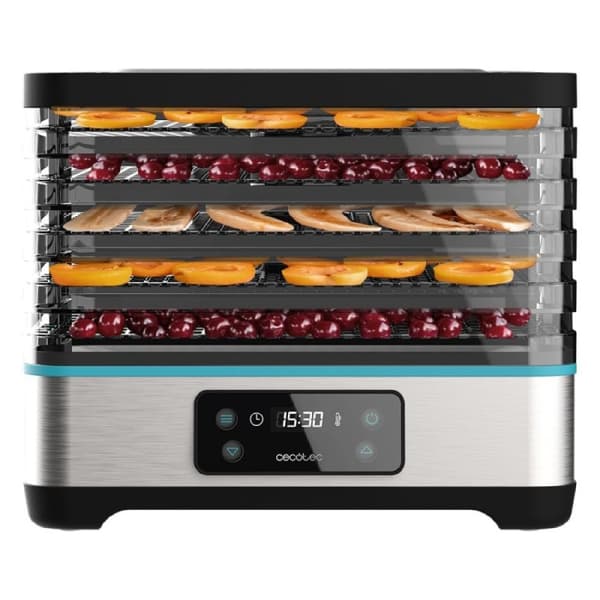 Cecotec Digital food dehydrator with stainless-steel finish and 300 W of power.