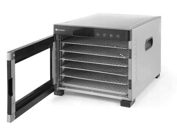 Hendi Profi Line Fødevarestørrer 6 Hylder 650W – Digitalt Panel, Stille Blæser