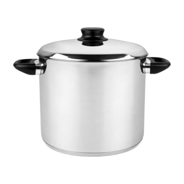 Stockpot 8L rustfrit stål/sort