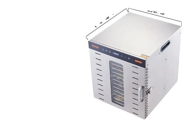 Matavtorkare, 10 brickor, digital timer,10 Brickor 1000W