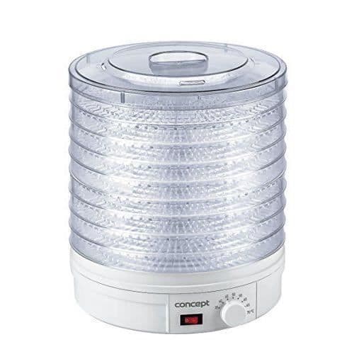 Concept Hausgeräte so1020Gobi dehydrator, 9Dörr av insatser, extra stor kapacitet, vit