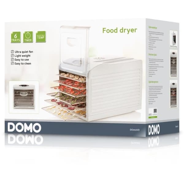 Digital dehydrator - DOMO - DO353DV - 500 W - 6 uttorkningsnivåer