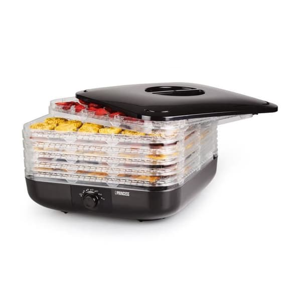 Dehydrator - Princess - Svart mattork - 6 nivåer - Justerbar termostat