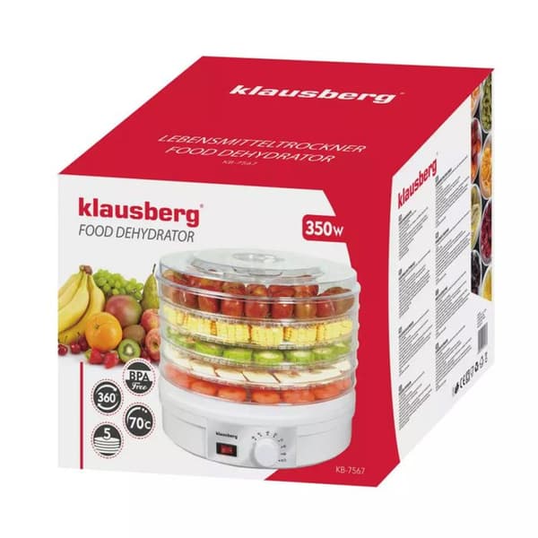 ELEKTRISK SVAMP-, FRUKT- OCH KRYDDTORK KLAUSBERG KB-7567