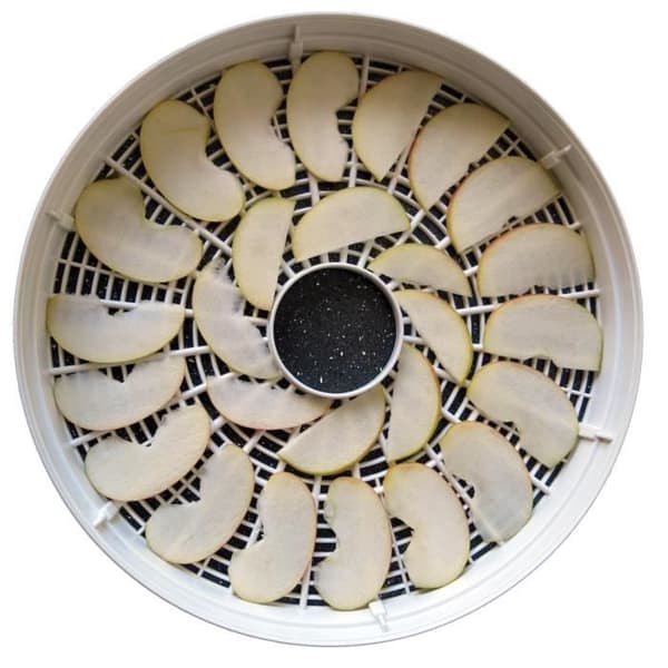 MPM MSG-01 elektrisk dehydrator, 5 utdragbara brickor på 28 cm, frukt, svamp och grönsaker, 250W