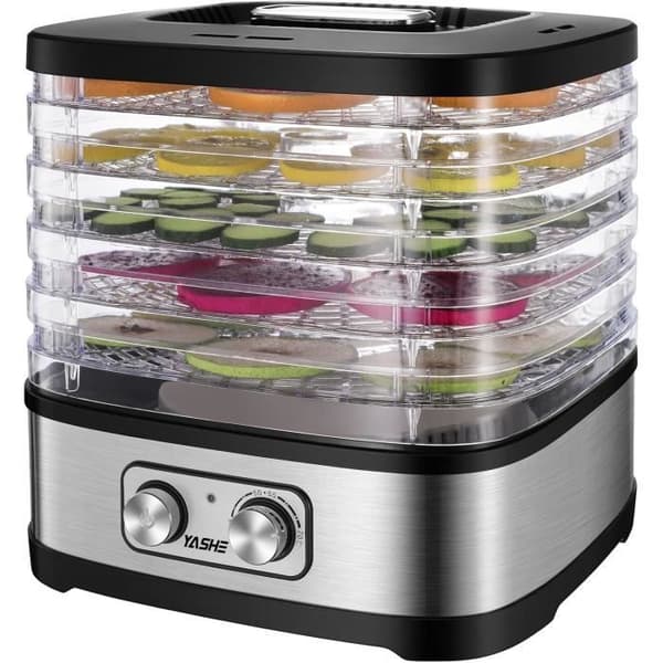 Livsmedelstork - YASHE - GGJ-261A - 5 hyllor - Temperatur 35 till 70°C - 240 Watt