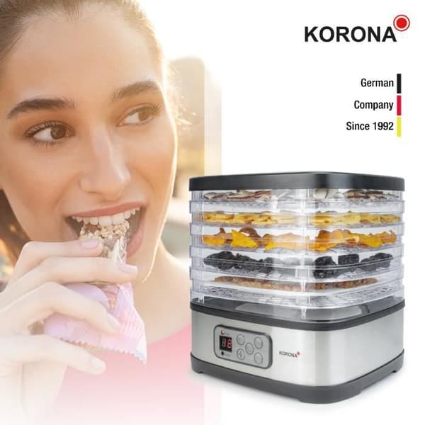 Korona 57011 Dehydrator med Cereal Bar Mould | 8-72 timmars timer | BPA-fri | LED-display, rostfritt stål