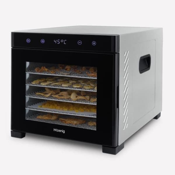 HKoeNIG Dehydrator - DSY900 - Temperatur fra 35°C til 70°C - Indbygget timer - 650W