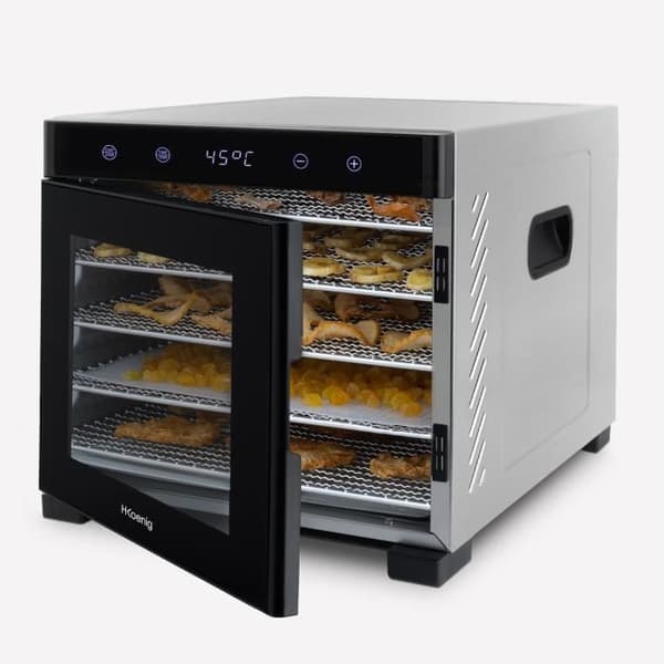 HKoeNIG Dehydrator - DSY900 - Temperatur fra 35°C til 70°C - Indbygget timer - 650W