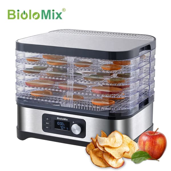 Ruokakuivuri, 400W Teho, 5 BPA-vapaata tarjotinta,EU, BD1200E