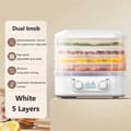 Miniatyrbillede 2 af 2: Maddehydrator, Justerbar Temperatur, Femlags Design,Hvid, EU