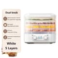 Miniatyrbillede 1 af 2: Maddehydrator, Justerbar Temperatur, Femlags Design,Hvid, EU
