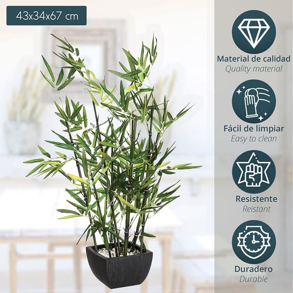 Atmosphera Kunstig Plante Jj076 70 Cm Deco Green Collection Flerfarvet