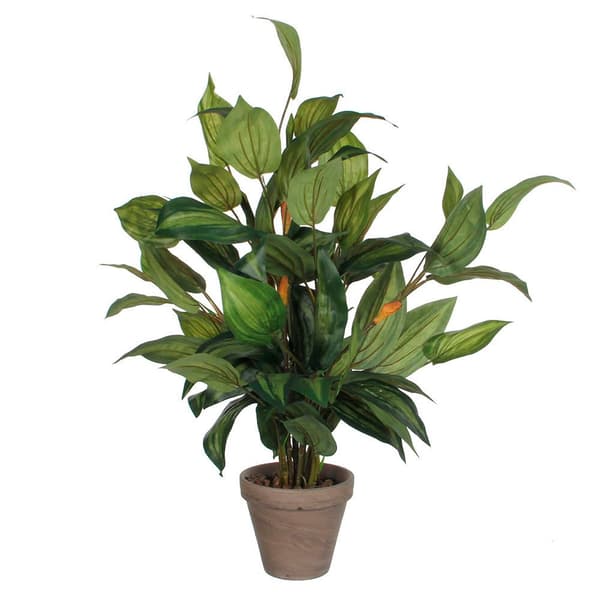 Mica Decorations Kunstig Plante Hosta Grøn