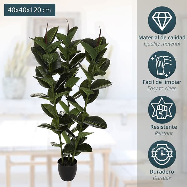 Atmosphera Kunstig Plante 120 Cm Deco Green Collection Flerfarvet