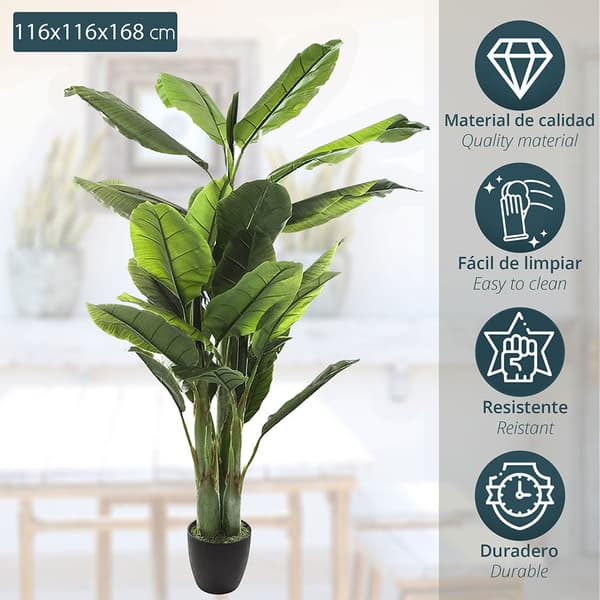 Atmosphera Konstgjord Växt 170 Cm Deco Green Collection Durchsichtig
