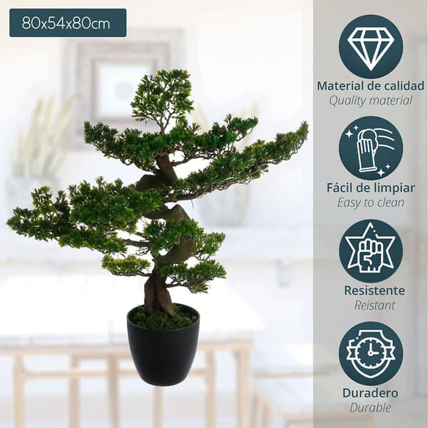 Atmosphera Kunstig Plante 80 Cm Deco Green Collection Flerfarvet