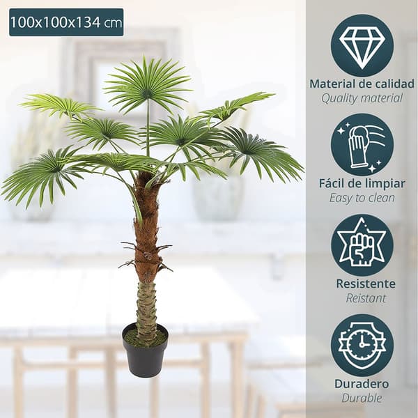 Atmosphera Konstgjord Växt 134 Cm Deco Green Collection Guld