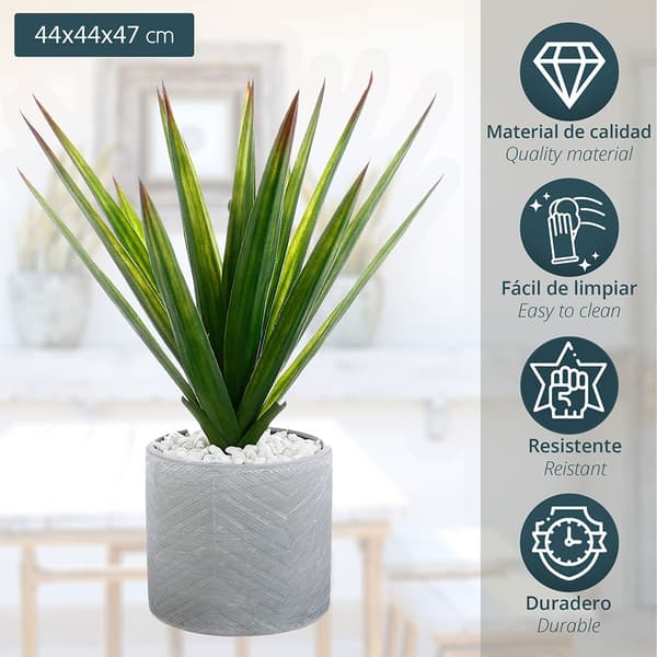 Atmosphera Konstgjord Växt 49 Cm Deco Green Collection Flerfärgad