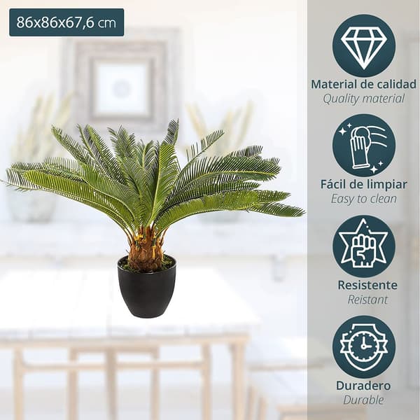 Atmosphera Kunstig Plante 72 Cm Deco Green Collection Flerfarvet